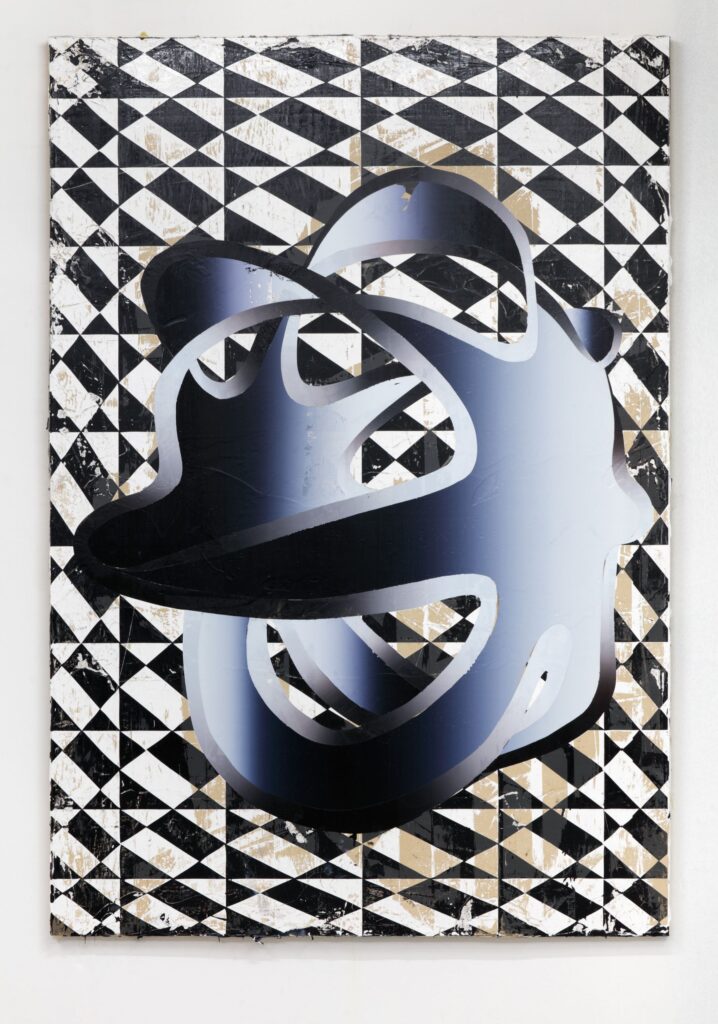 Untitled, 2016, oil and acrylic on wood, 160x110cm