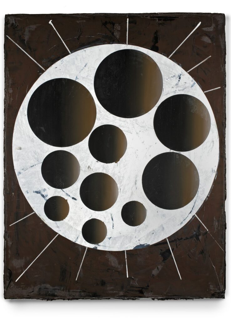 UNTITLED (Tycho), 220 x 170 cm, oil and paper on canvas, 2014