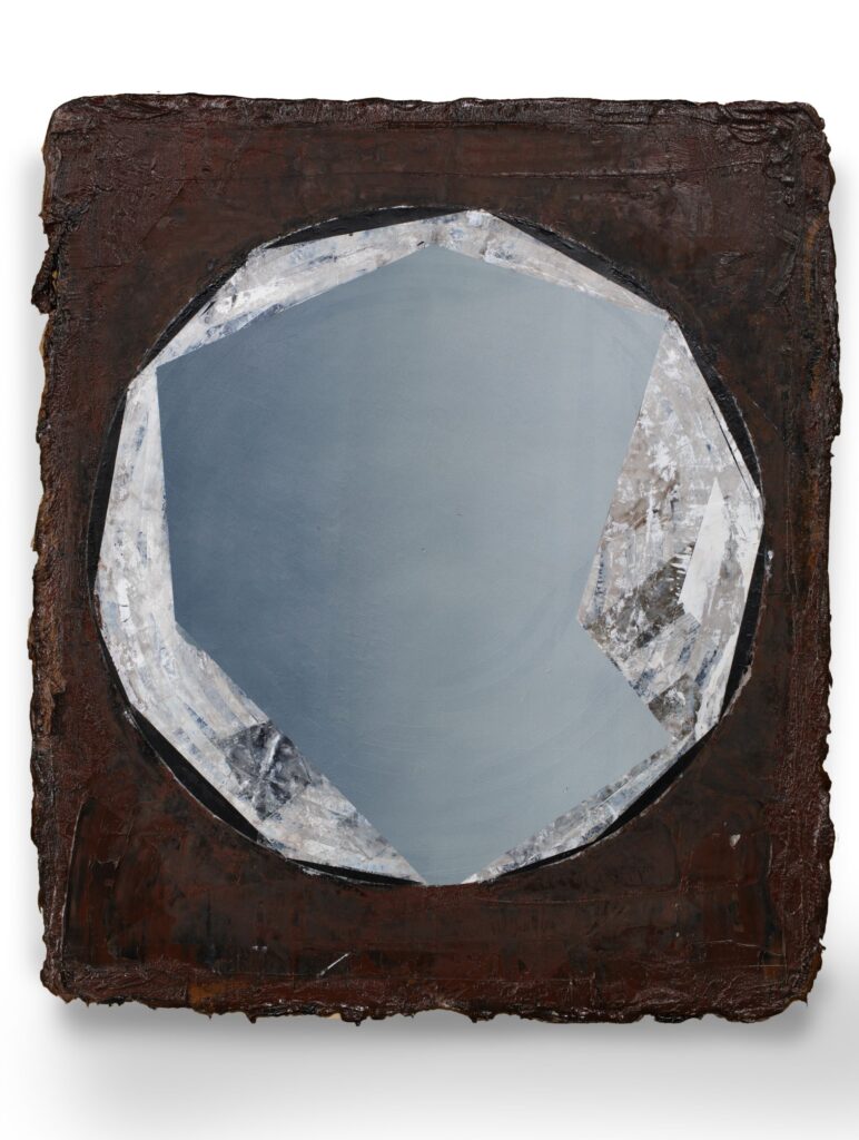 UNTITLED, 70 x 60 cm, oil and paper on canvas, 2014