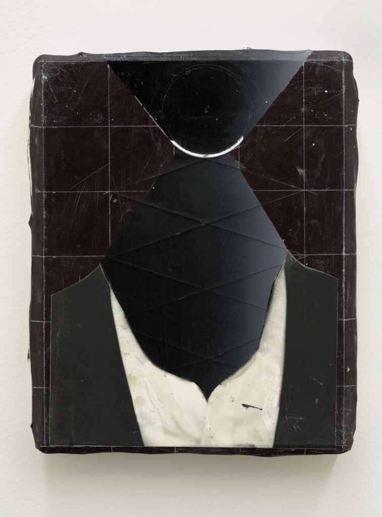 Untitled, oil, acrylic and paper on canvas, 2014