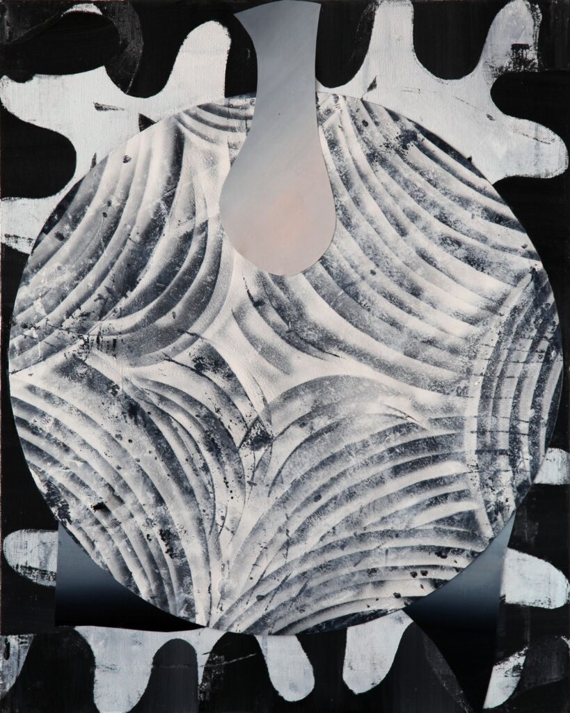 The Jazz Composer's Orchestra, oil and paper on canvas, 60x48cm, 2012