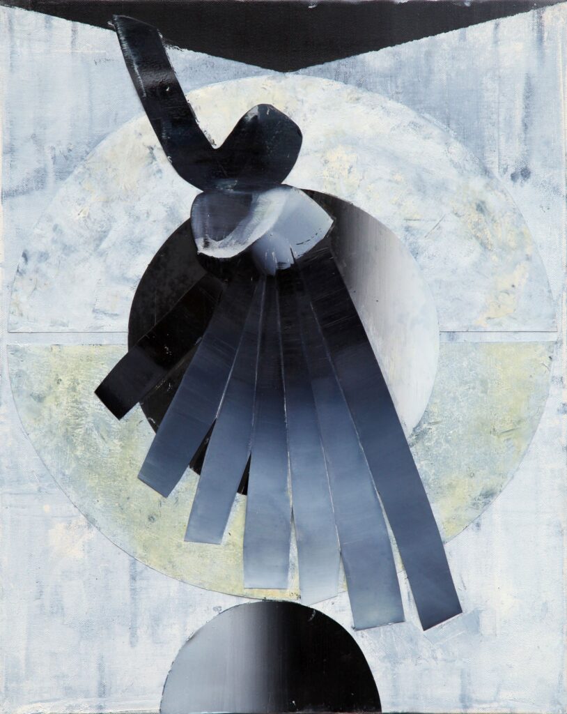 UNTITLED, oil and paper on canvas, 60x48cm, 2012