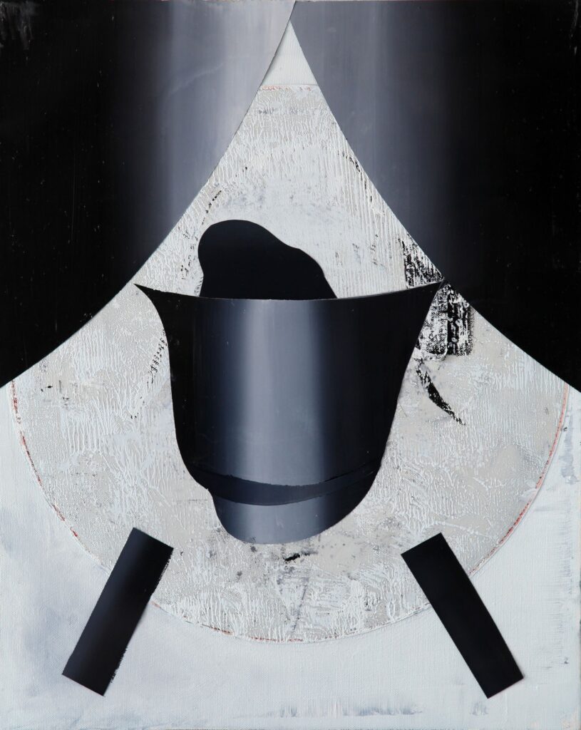 UNTITLED (Deception), oil and paper on canvas, 60x48cm, 2012