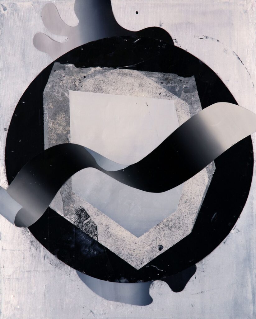 UNTITLED, oil and paper on canvas, 60x48cm, 2012