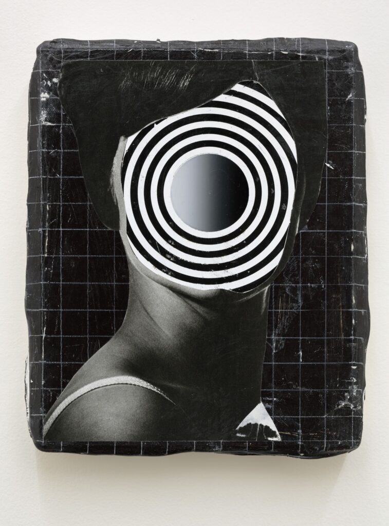 Untitled (portrait I), oil, acrylic and paper on canvas, 30x24cm, 2014