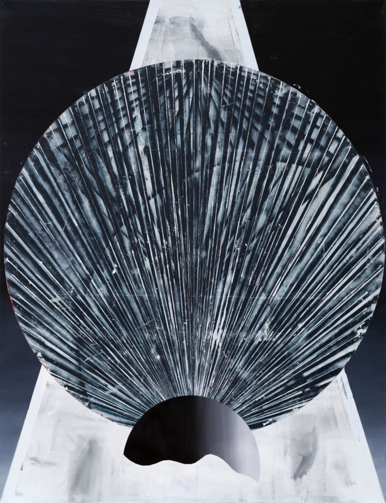 Obsession, 240x185cm, oil and paper on canvas, 2012