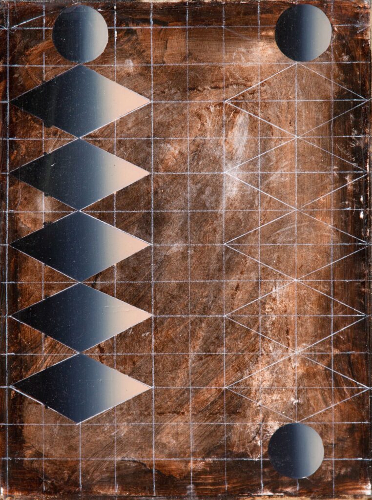 Untitled, 40x30cm, oil, acrylic and paper on canvas, 2013