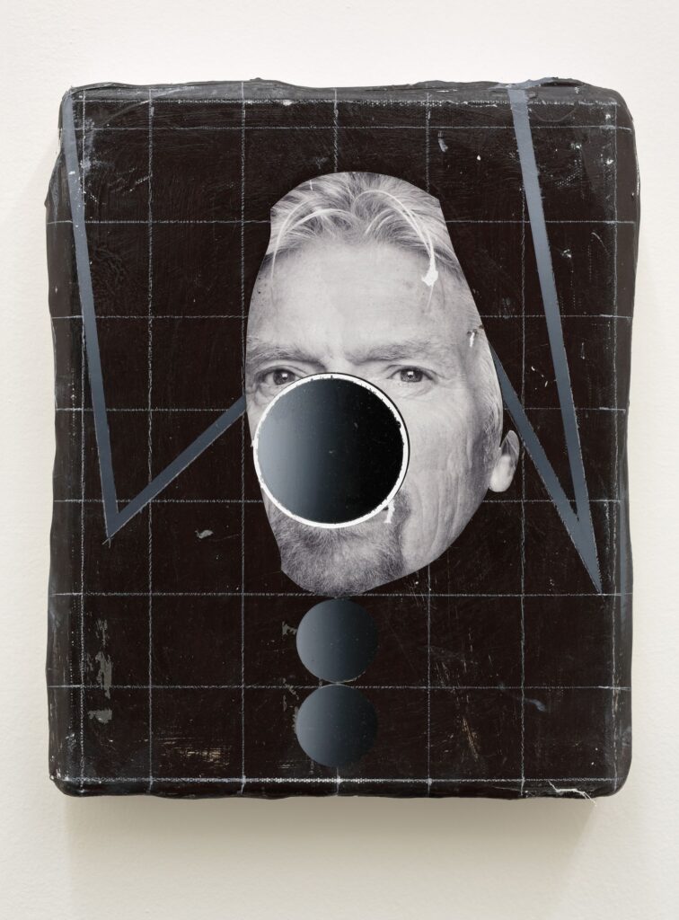 Untitled (body II), oil, acrylic and paper on canvas, 30x24cm, 2014