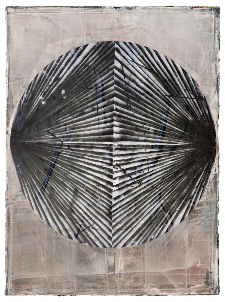 Option #7., 250x185cm, oil and paper on canvas, 2013