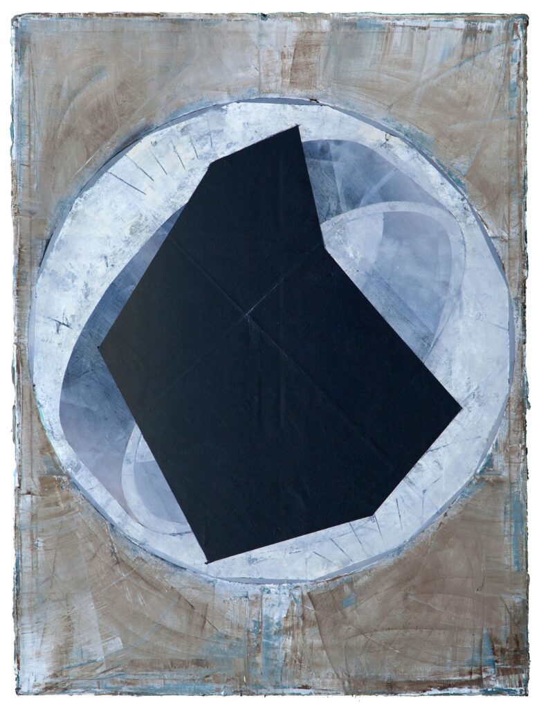 UNTITLED, oil and paper on canvas, 220x165cm, 2013