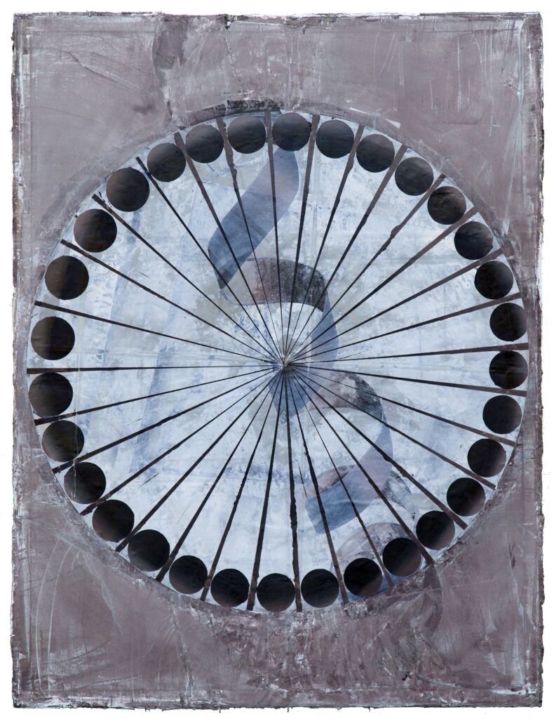 UNTITLED, oil and paper on canvas, 210x160cm, 2013