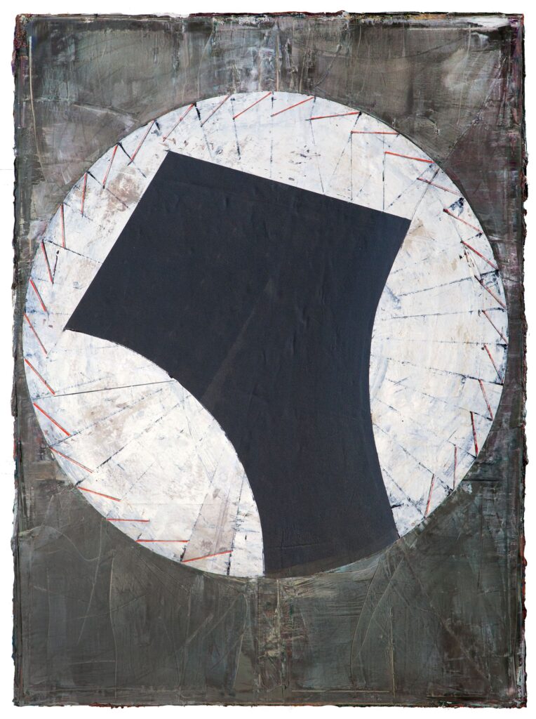 Fresco, 250x185cm, oil and paper on canvas, 2013