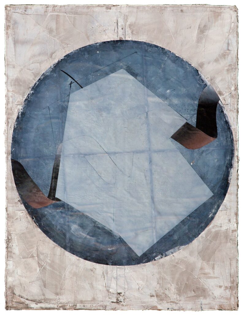 Pouch, 240x185cm, oil and paper on canvas, 2013