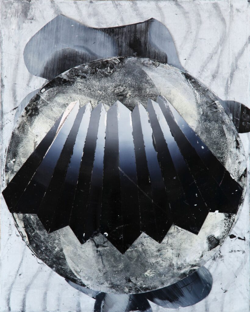 UNTITLED, oil and paper on canvas, 60x48cm, 2012