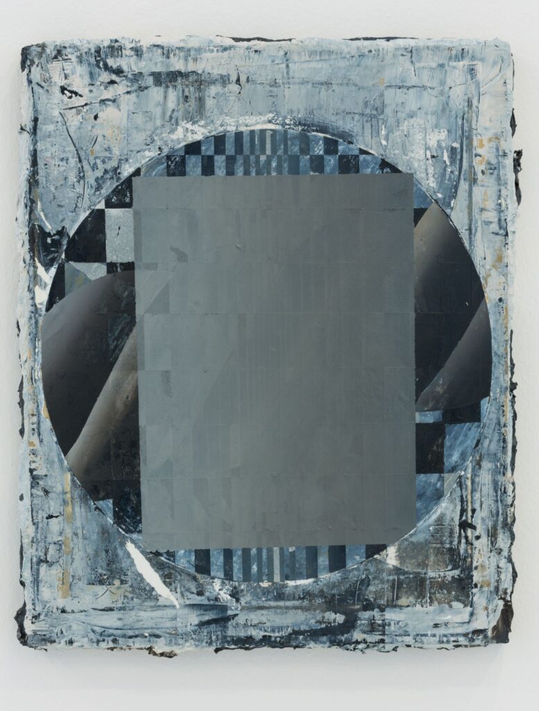 UNTITLED, oil and paper on canvas, 50x40cm, 2013