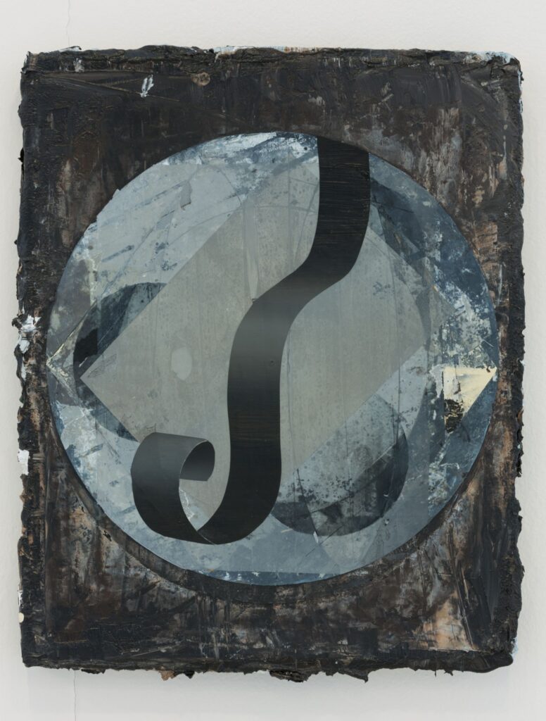 UNTITLED, oil and paper on canvas, 50x40cm, 2013