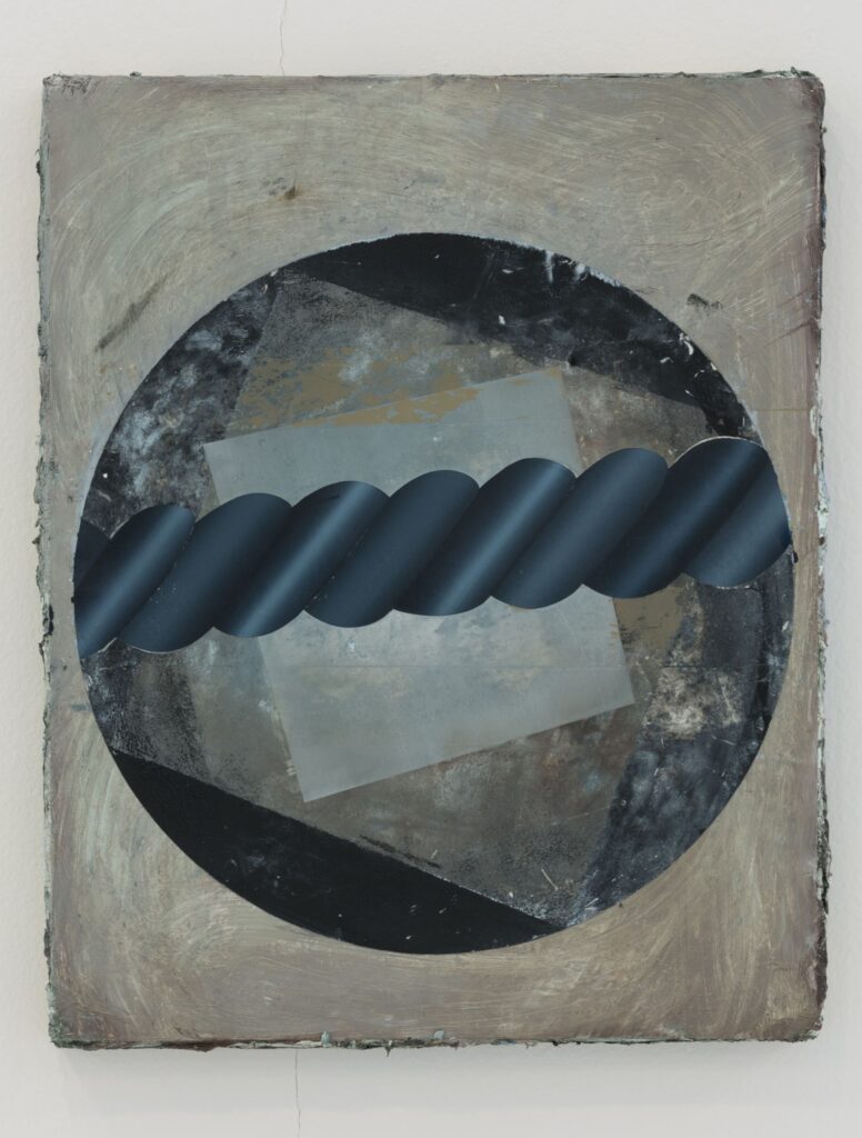 UNTITLED, oil and paper on canvas, 50x40cm, 2013