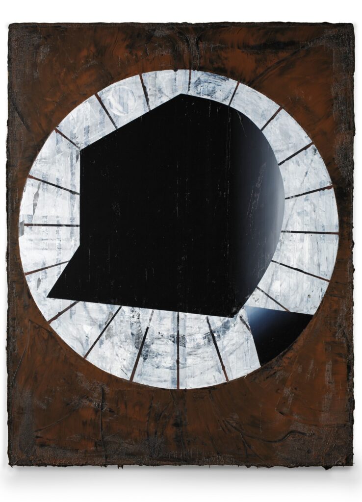 Landscape Phantom II, 180x140cm, oil and paper on canvas, 2014