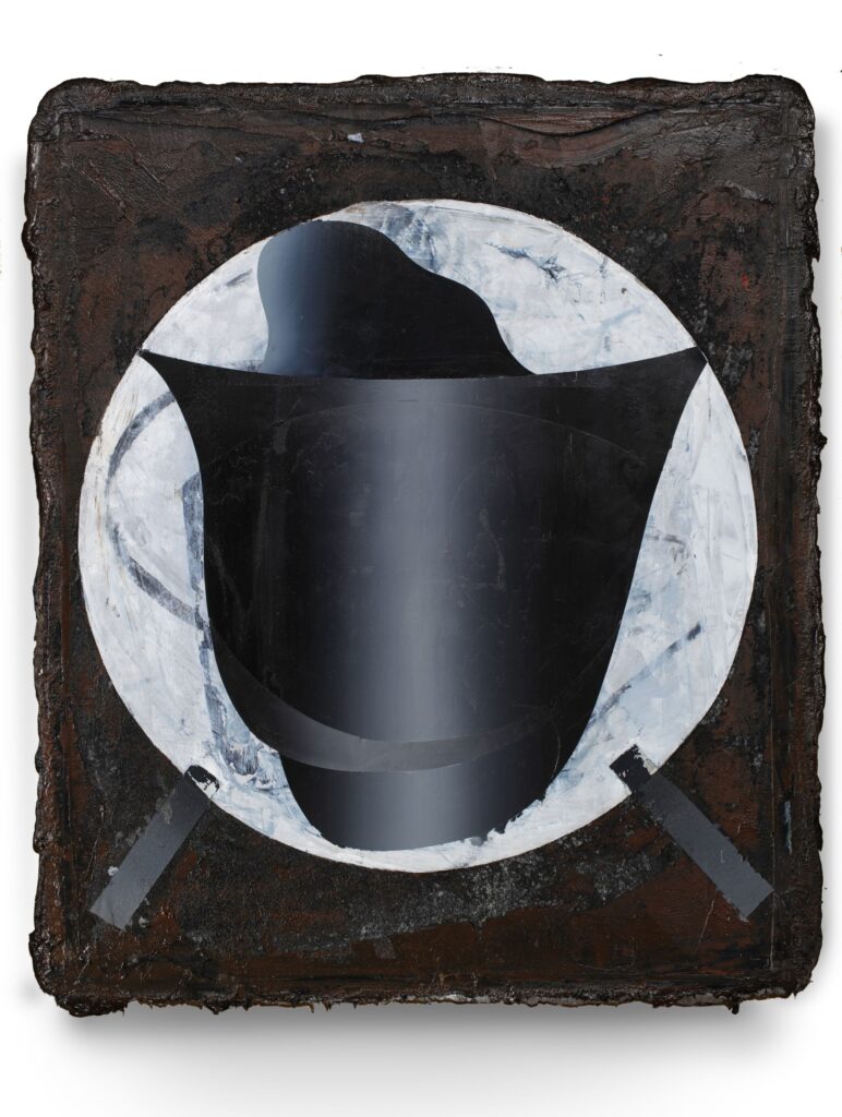 UNTITLED (illusion II), 60 x 50 cm, oil and paper on canvas, 2014