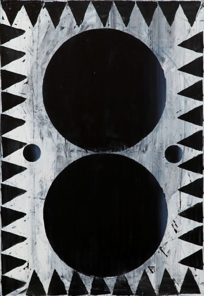 Carnival by the road, 2011, oil on canvas, 165 x 115 cm