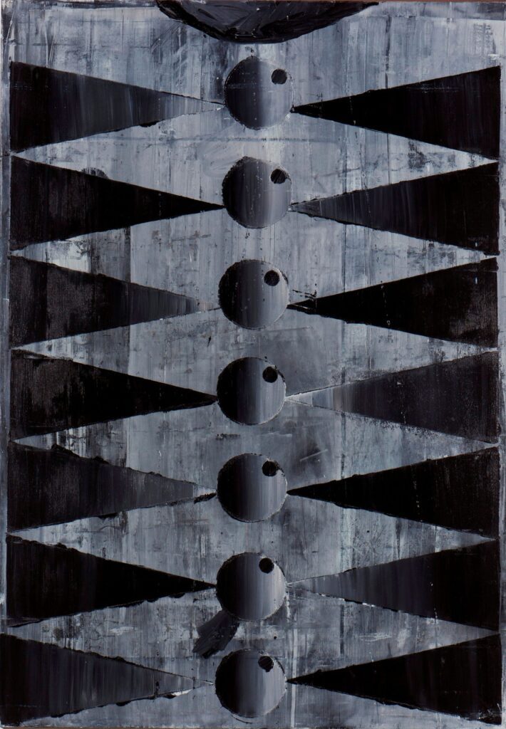 Eyes and shards, 200x125cm, oil on canvas, 2011