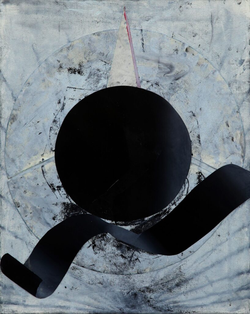 UNTITLED, oil and paper on canvas, 48 x 60 cm, 2012