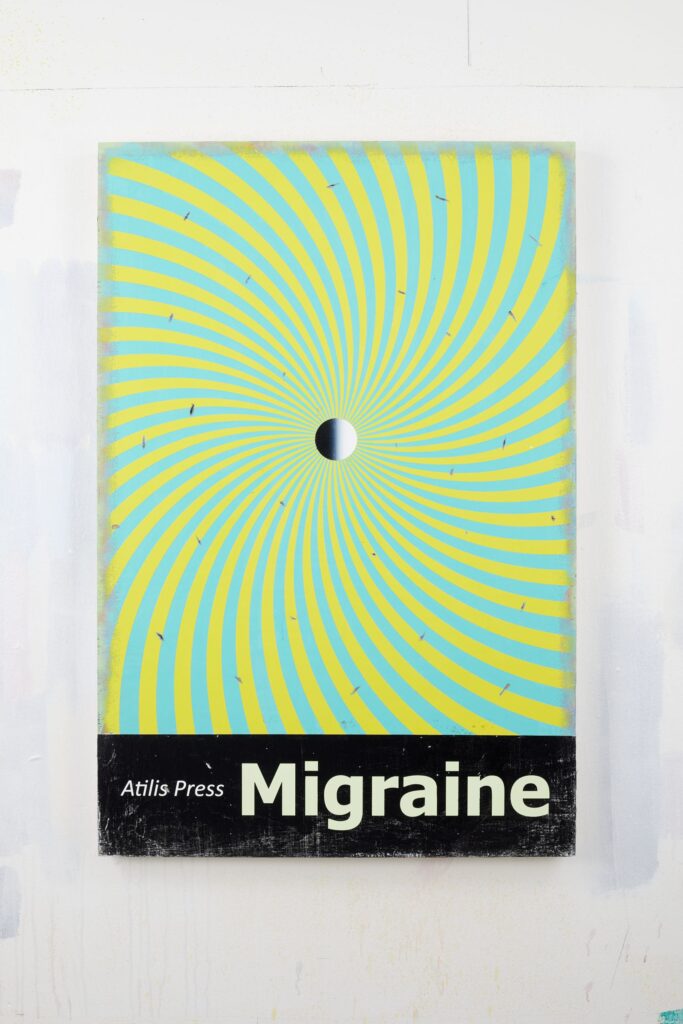 Migraine, Acrylic on board, 120x80cm, 2021