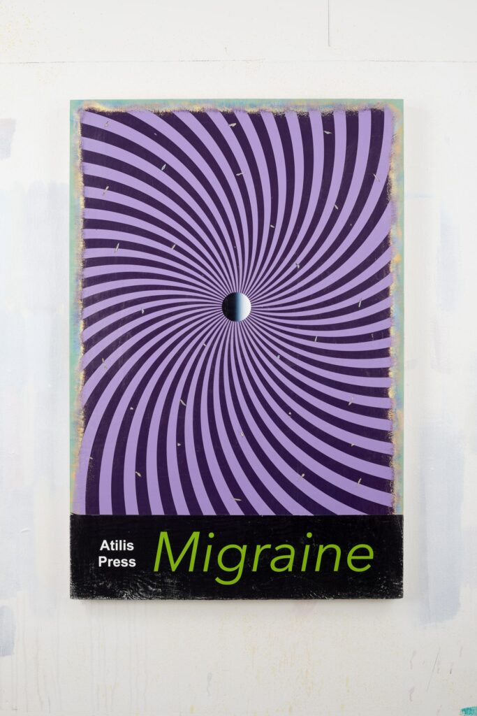 Migraine, Acrylic on board, 120x80cm, 2021