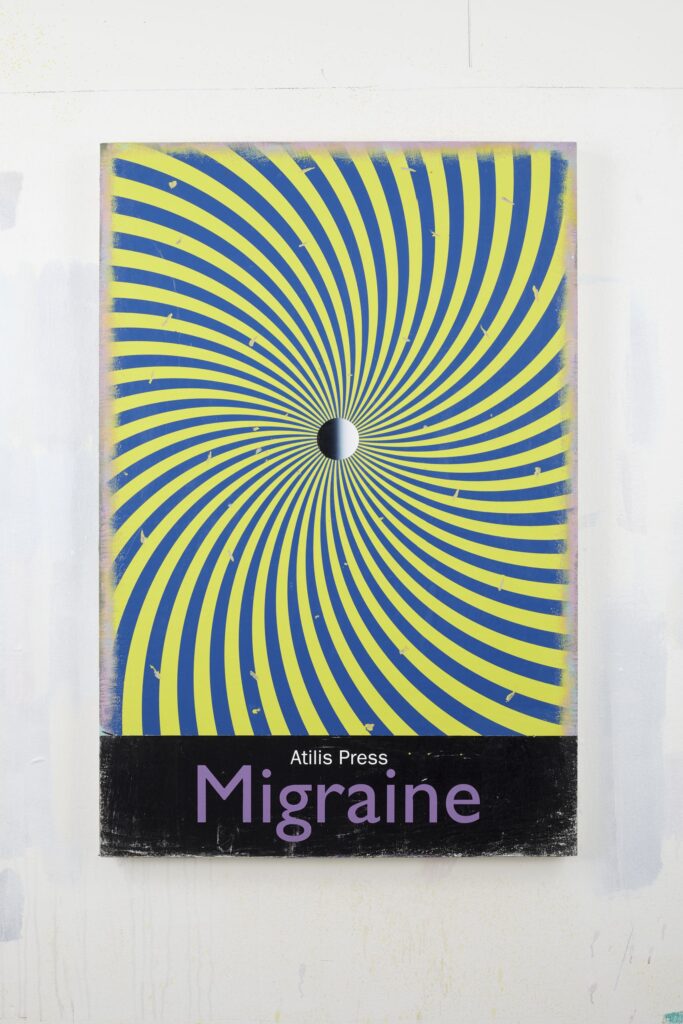Migraine, Acrylic on board, 120x80cm, 2021