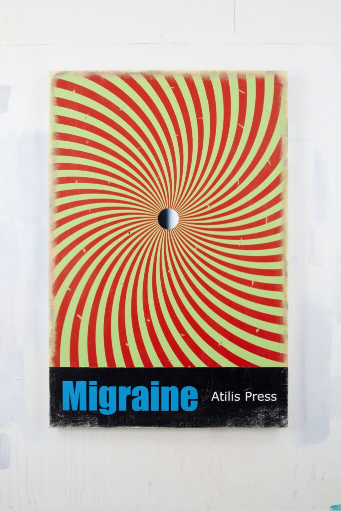 Migraine, Acrylic on board, 120x80cm, 2021