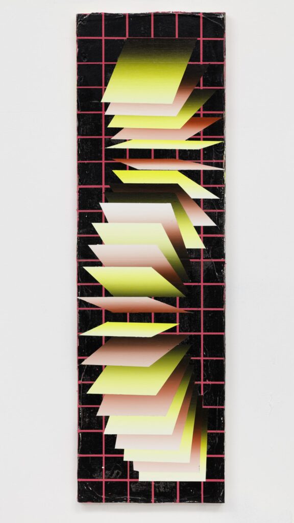 Untitled, oil and acrylic on canvas, 100x30cm, 2017