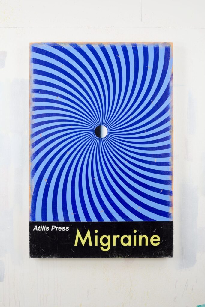 Migraine, Acrylic on board, 120x80cm, 2021