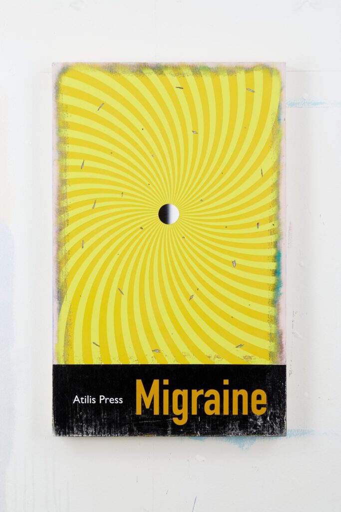 Migraine, Acrylic on board, 80x50cm, 2021