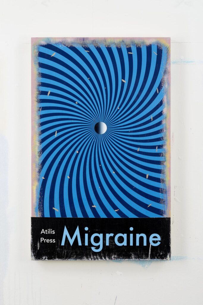 Migraine, Acrylic on board, 80x50cm, 2021