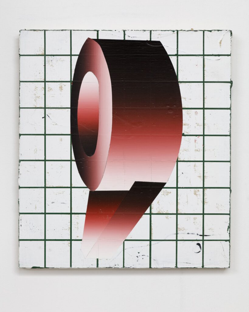 Untitled, oil and acrylic on canvas,45x40cm, 2017