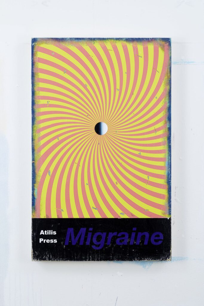 Migraine, Acrylic on board, 80x50cm, 2021