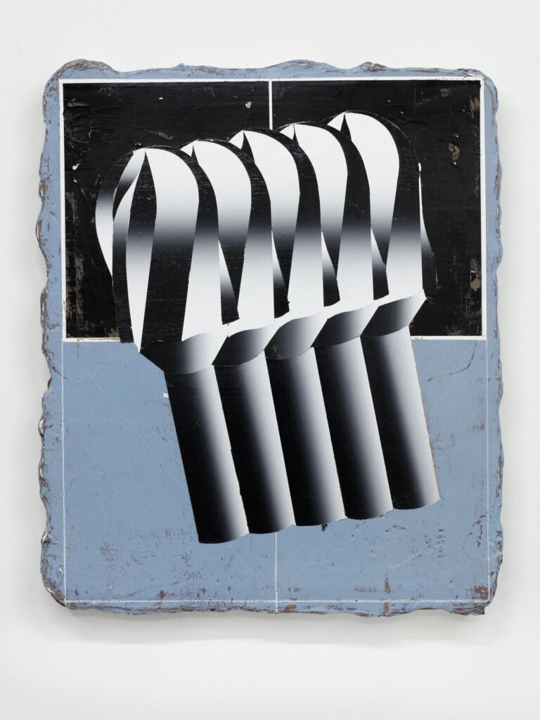 Untitled, acrylic on board, 60x50cm, 2020