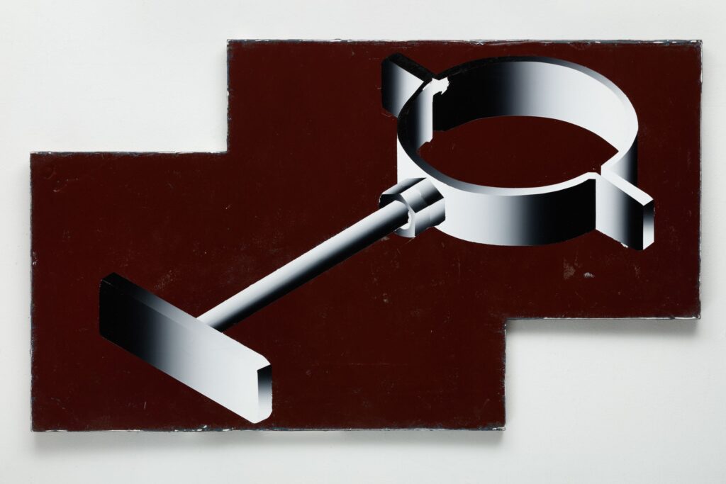 Untitled, oil and acrylic on board, 70x120cm, 2018