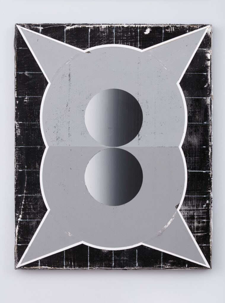 Untitled, acrylic and oil on board, 2015