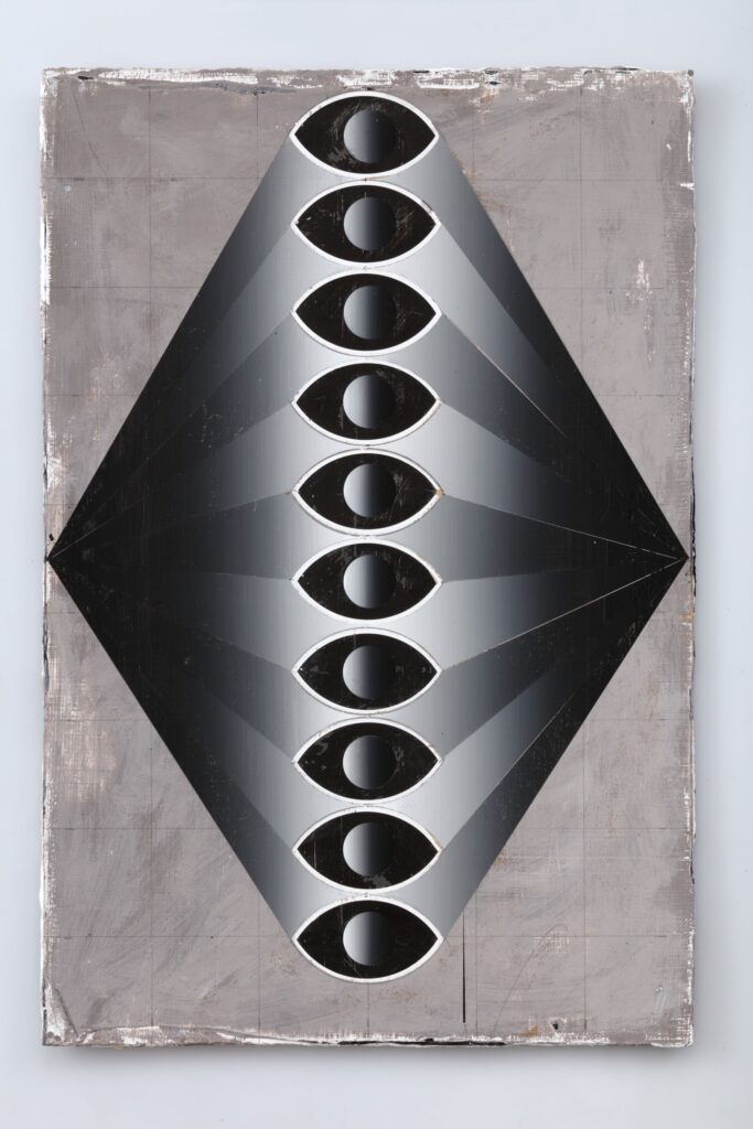 Untitled, acrylic and oil on board, 2015