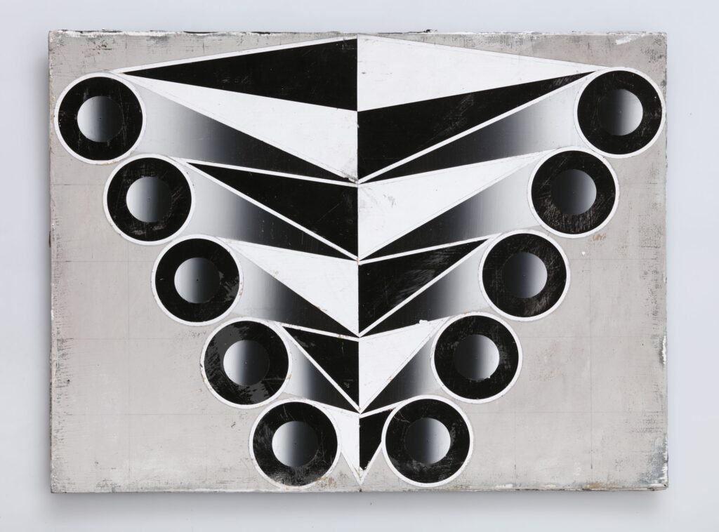 Untitled, acrylic and oil on board, 2015