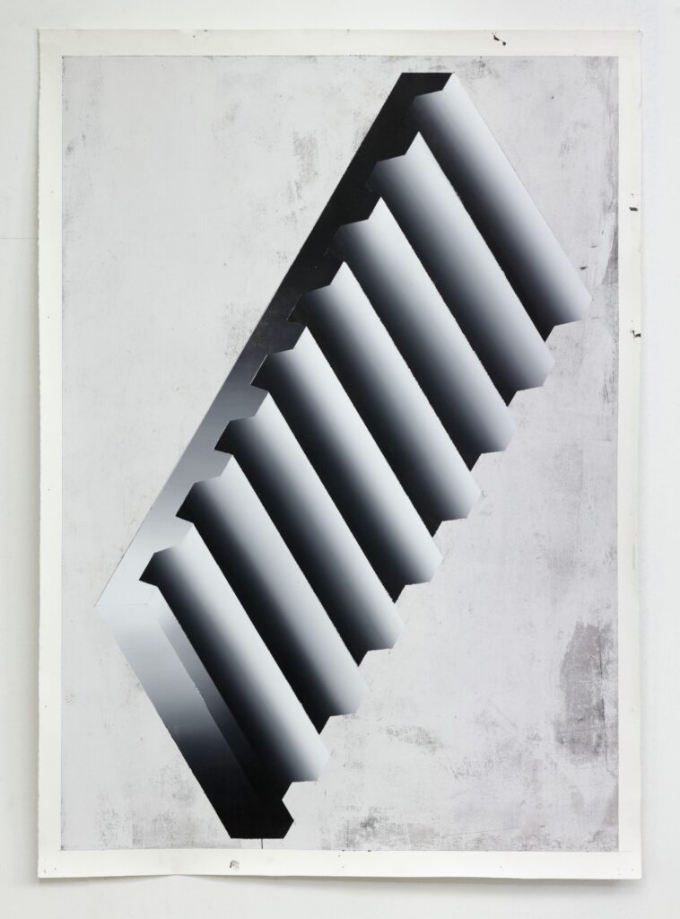 Untitled, gouache on paper, 160x113cm, 2016