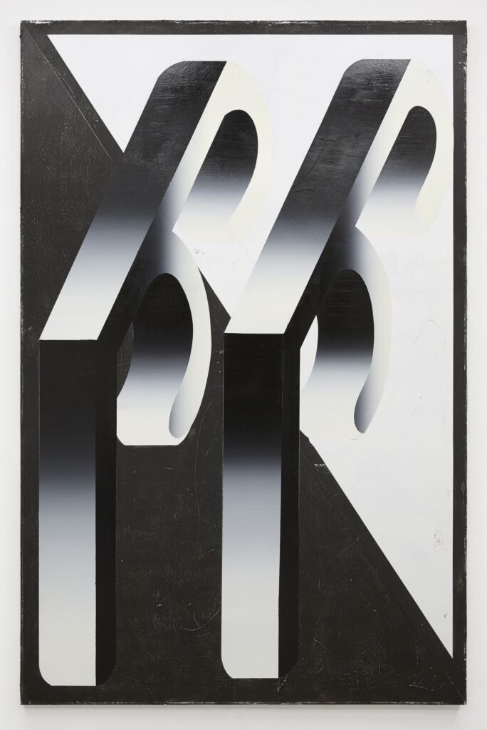 Untitled, oil and acrylic on canvas,245x160cm, 2018