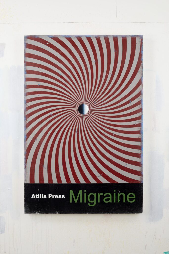 Migraine, Acrylic on board, 120x80cm, 2021