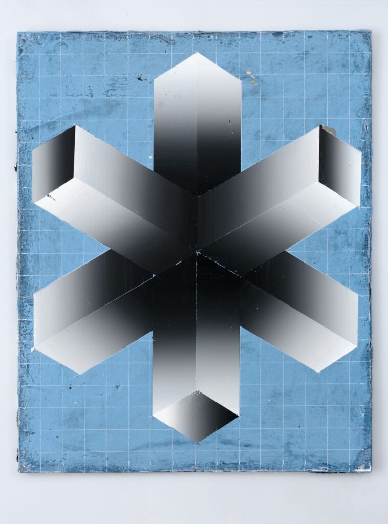 Untitled, gouache and acrylic on board, 2018