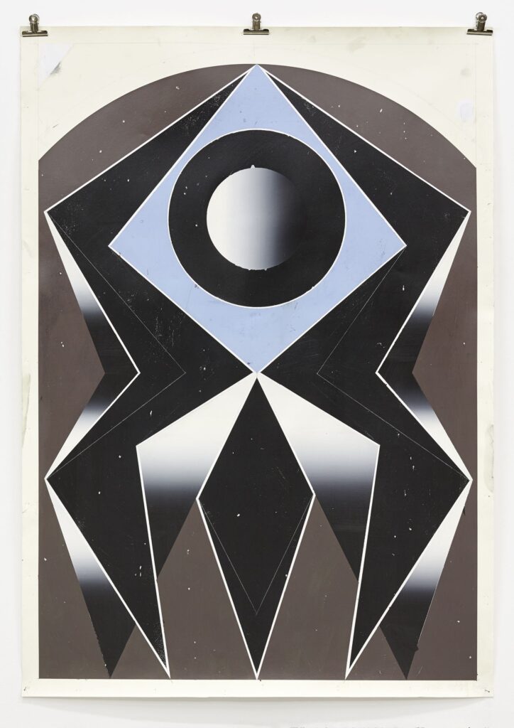 Untitled, gouache on paper, 200x140cm, 2018