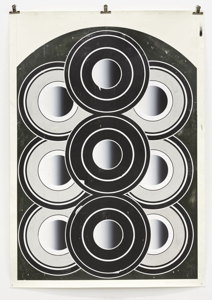 Untitled, gouache on paper, 200x140cm, 2018