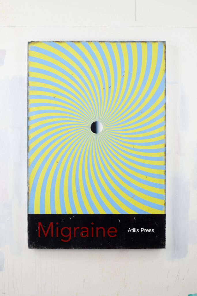 Migraine, Acrylic on board, 120x80cm, 2021