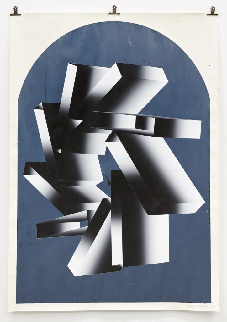 Untitled, gouache on paper, 200x140cm, 2018