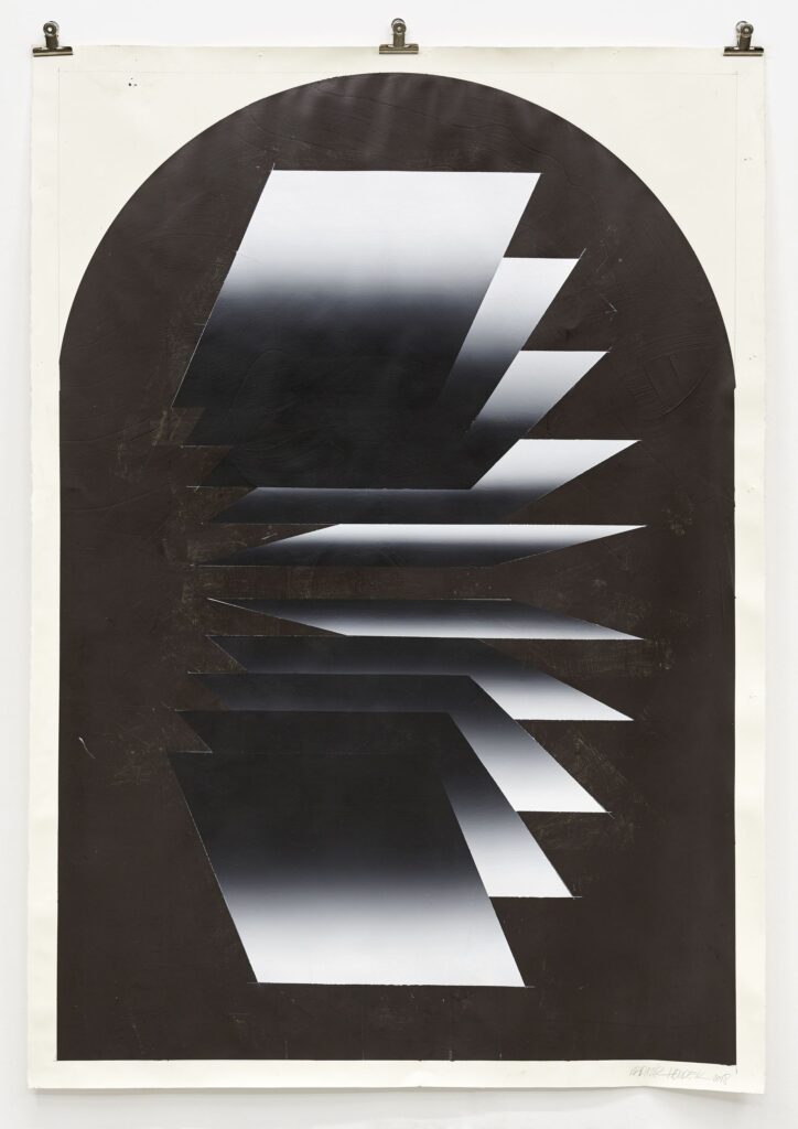 Untitled, gouache on paper, 200x140cm, 2018